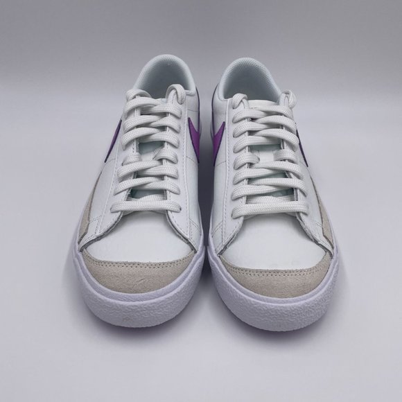 Nike Blazer Low ' 77 White / Purple Womens Shoes - Picture 3 of 8